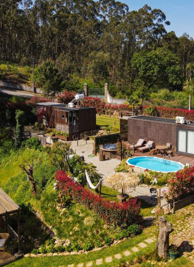 Vista aéria da Jacuzzi & Pool House